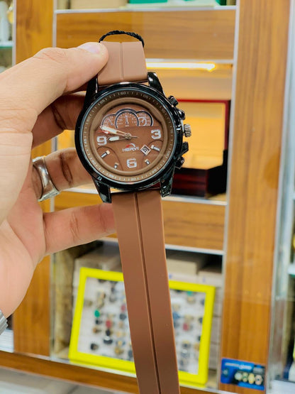 Sports Watch with Rubber Strap
