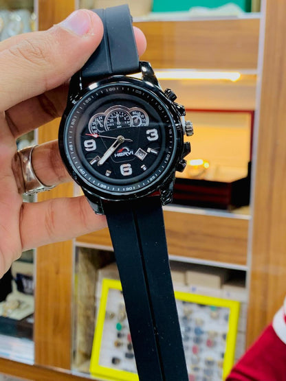 Sports Watch with Rubber Strap