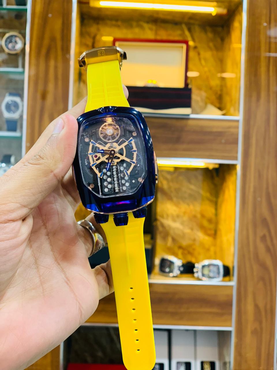 Avant-Garde Transparent Skeleton Sport Watch