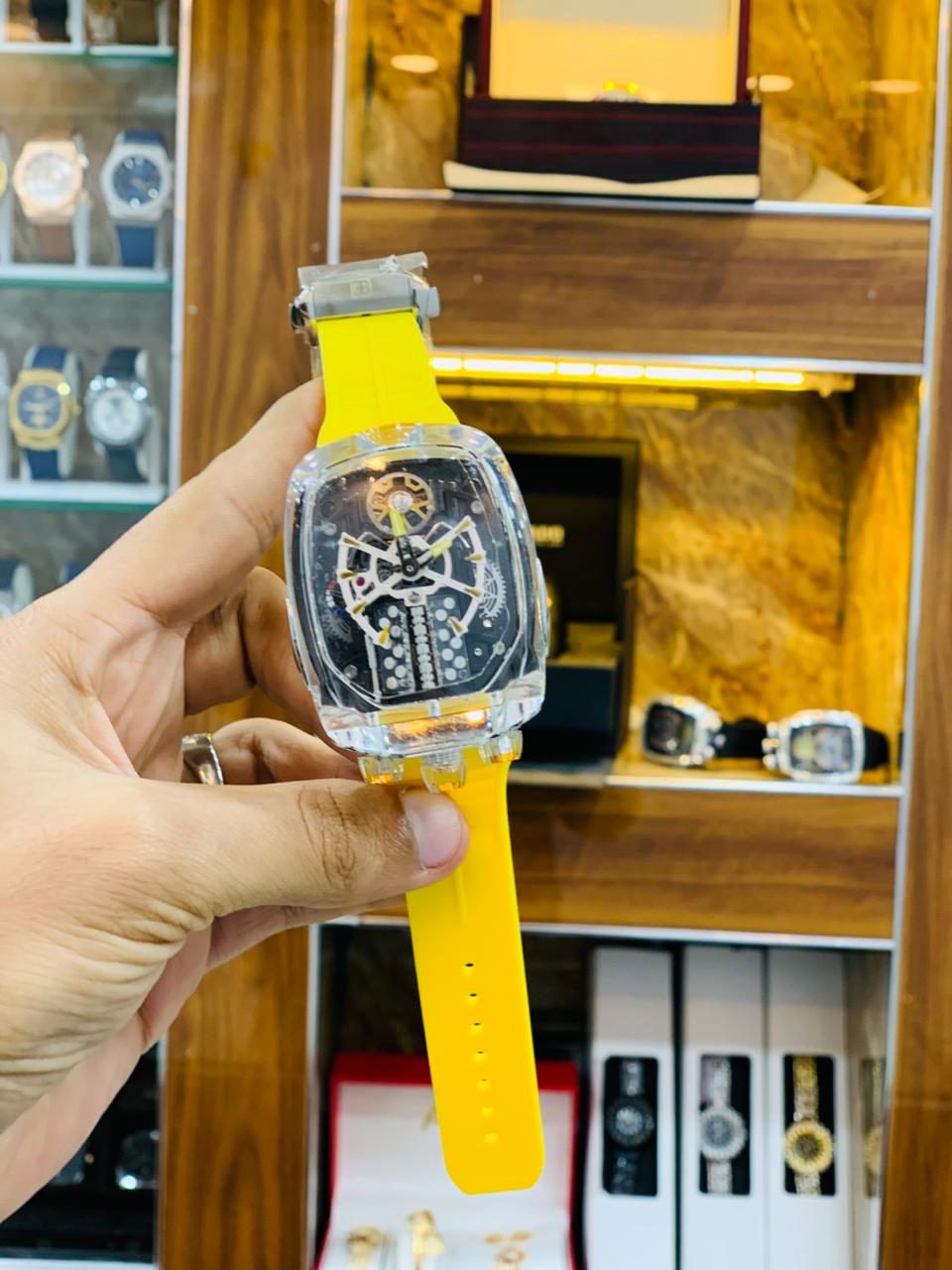 Avant-Garde Transparent Skeleton Sport Watch