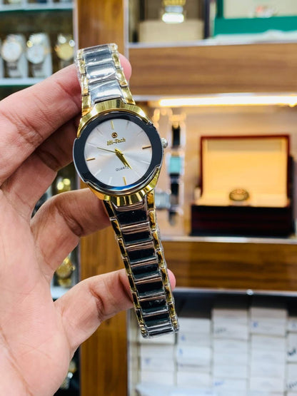 Hi-Tech Classic Gold Stainless Steel Watch