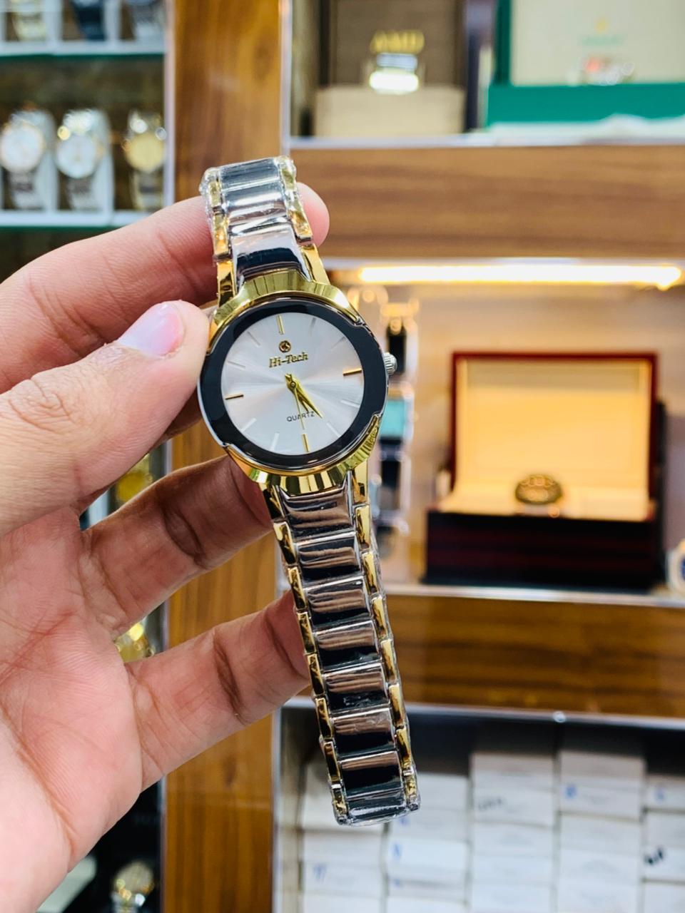 Hi-Tech Classic Gold Stainless Steel Watch