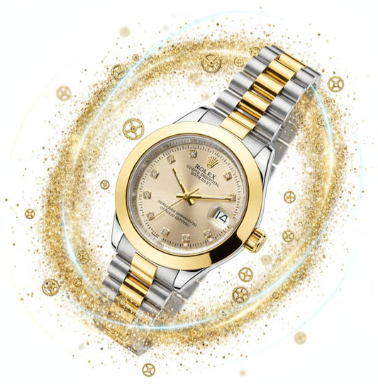 RLX Style Men’s Classic Two-Tone DateJust Inspired Luxury Watch