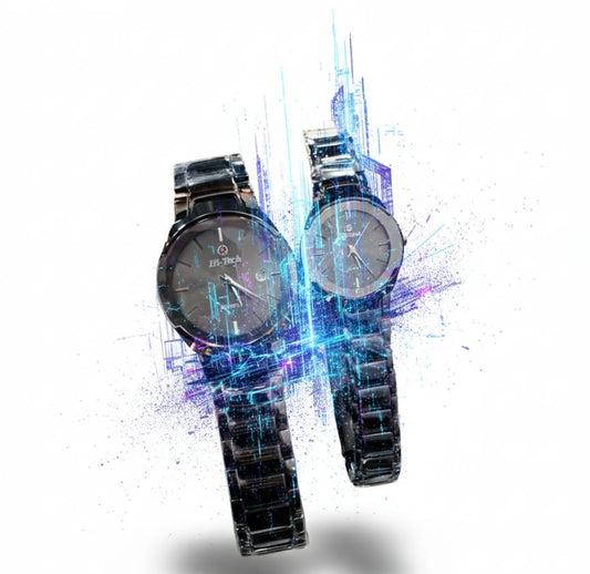 Hi-Tech Minimalist Couple Watch Pair