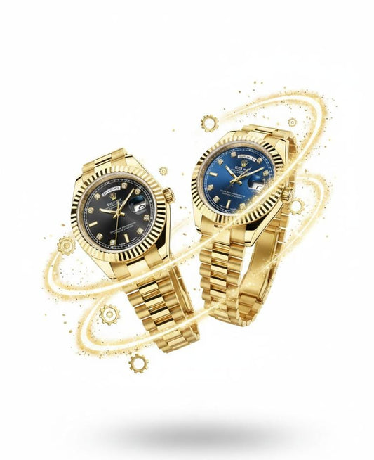 Men’s Classic Presidential Day-Date Gold Edition – Emerald & Champagne