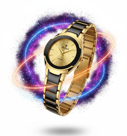Hi-Tech Classic Gold Stainless Steel Watch