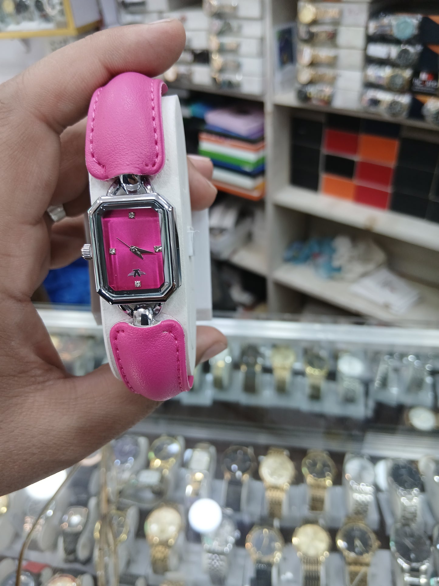 Ladies' Trendy Leather & Chain Bracelet Watch – Geometric & Clover Collection